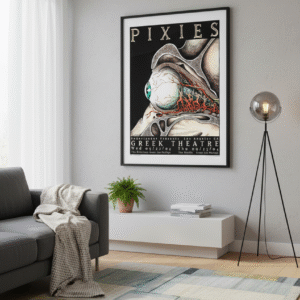 The Pixies Live 2004 Poster – Vintage Greek Theater Indie Rock Print