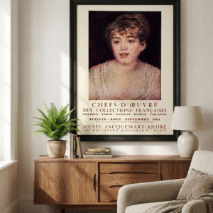 Vintage 1961 Art Poster – Retro French Gallery Exhibition Wall Art