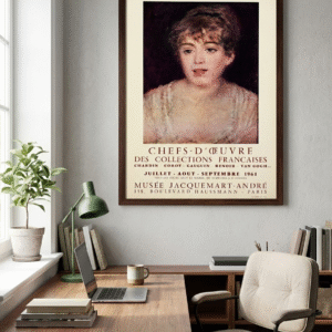 Vintage 1961 Art Poster – Retro French Gallery Exhibition Wall Art