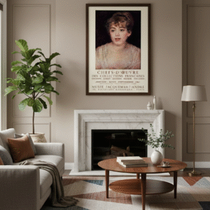 Vintage 1961 Art Poster – Retro French Gallery Exhibition Wall Art