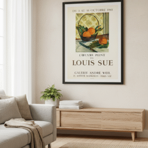 Galerie André Weil 1961 Gallery Exhibition Poster – Vintage French Modernist Print