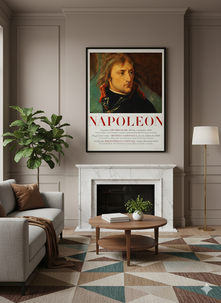 French Exhibition Poster for Napoleon at the Grand Palais (1969) – Vintage Museum Print French Exhibition Poster for Napoleon at the Grand Palais (1969) – Vintage Museum Print