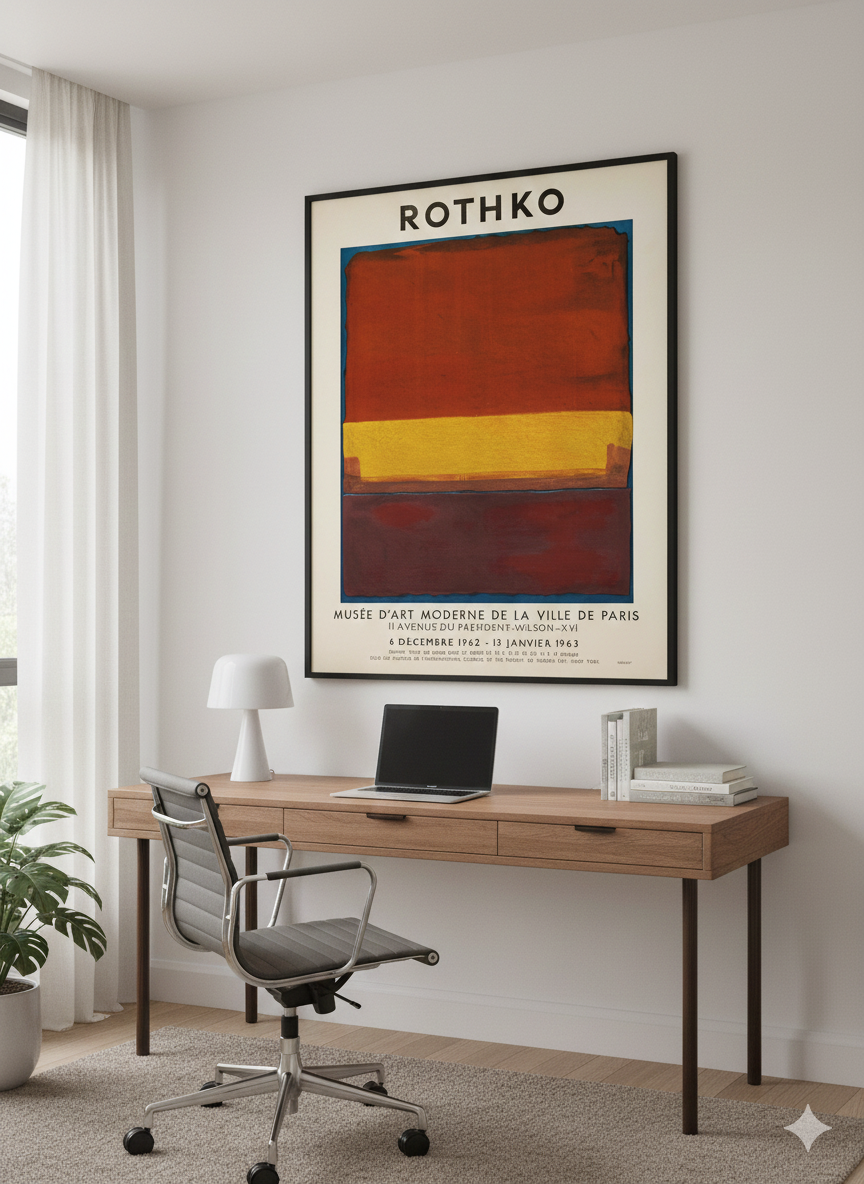 Mark Rothko Musée d'Art Moderne (Mourlot,1962) Exhibition Poster Mark Rothko Musée d'Art Moderne (Mourlot,1962) Exhibition Poster