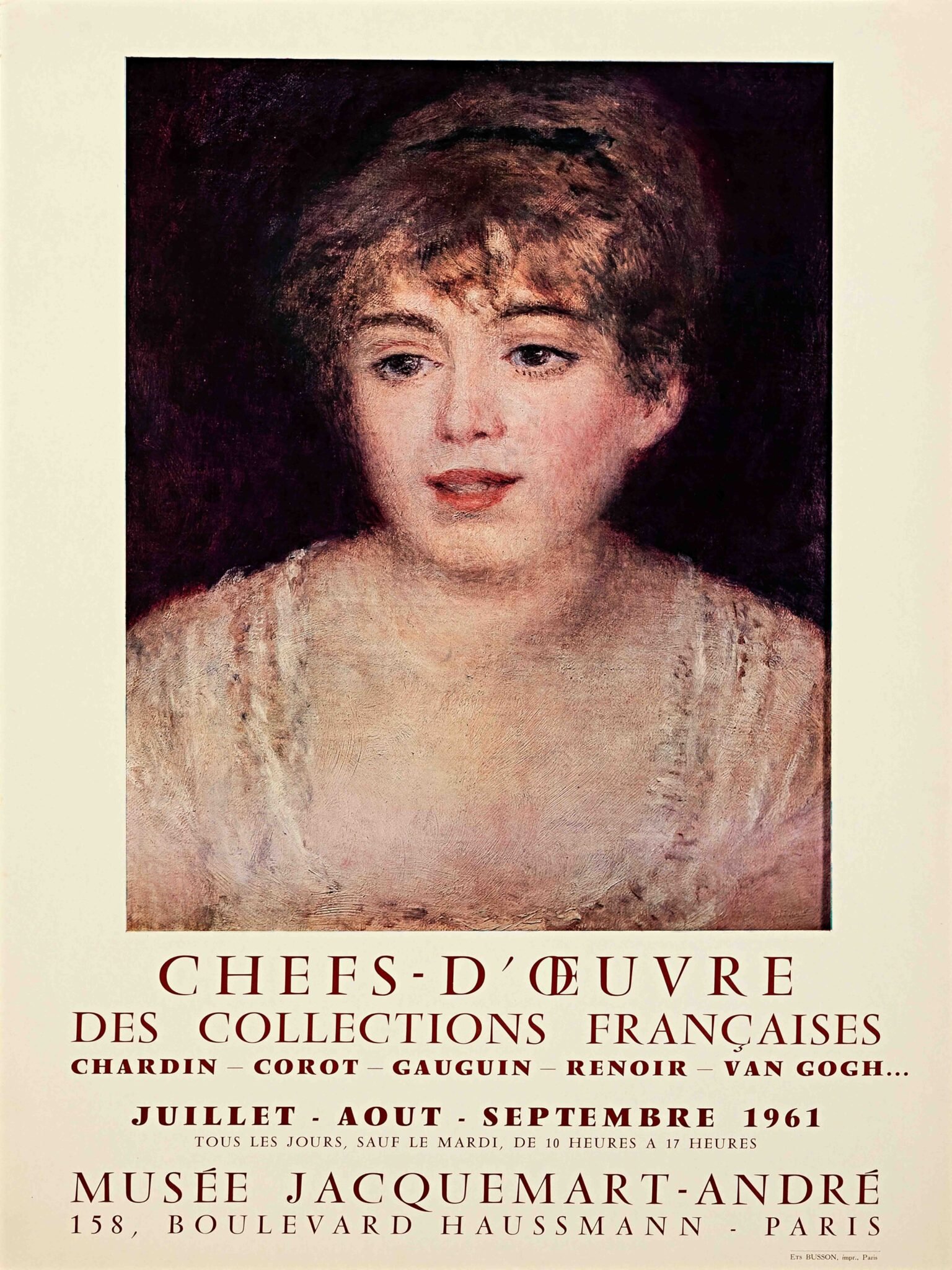 Vintage 1961 Art Poster – Retro French Gallery Exhibition Wall Art Vintage 1961 Art Poster – Retro French Gallery Exhibition Wall Art