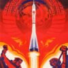 Soyuz T-9 Soviet Space Program Poster 1984