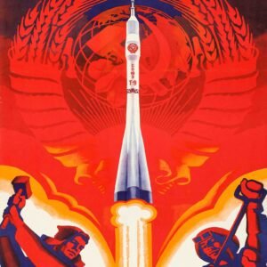 Soyuz T-9 Soviet Space Program Poster 1984