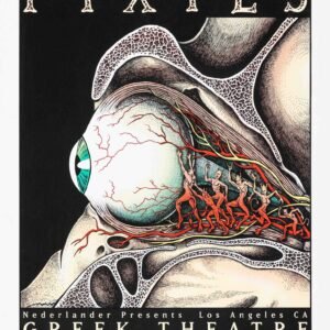 The Pixies Live 2004 Poster – Vintage Greek Theater Indie Rock Print