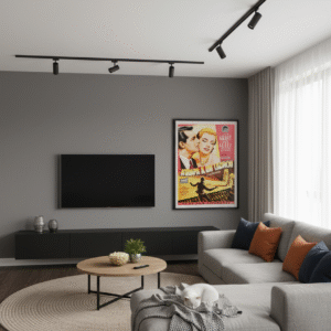 Spanish release poster for To Catch a Thief featuring Cary Grant and Grace Kelly in a glamorous Hitchcock crime thriller set in mid-century Europe.