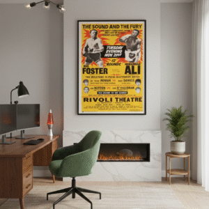 1972 Heavyweight Championship Poster Bob Foster Vs Muhammad Ali