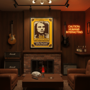 1971 Van Morrison concert poster featuring classic early-1970s rock and soul design with expressive typography and live performance styling.