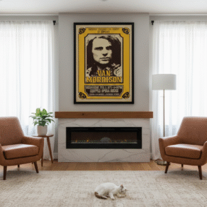 1971 Van Morrison concert poster featuring classic early-1970s rock and soul design with expressive typography and live performance styling.