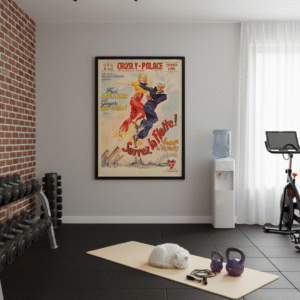 1936 Follow the Fleet movie poster featuring Fred Astaire and Ginger Rogers in a classic Hollywood musical with naval themes and elegant dance imagery.