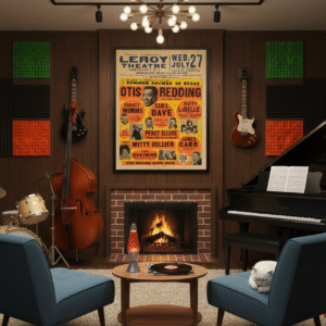 Otis Redding, Sam & Dave, Percy Sledge 1966 Pawtucket, RI Concert Poster