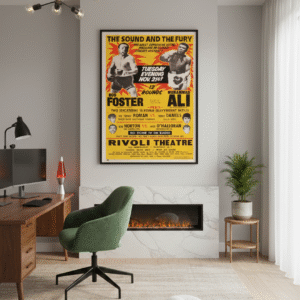 1972 Heavyweight Championship Poster Bob Foster Vs Muhammad Ali