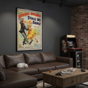 Fred Astaire & Ginger Rogers on Screen, 1937 – Classic Hollywood Musical Poster