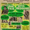 1965 rhythm and blues concert poster featuring Otis Redding and Joe Tex with bold typography and classic Southern soul live music styling.