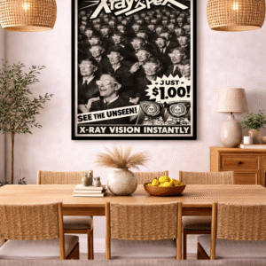 Vintage X-Ray Glasses Poster – Classic 60s Gag Gift Advert Wall Art