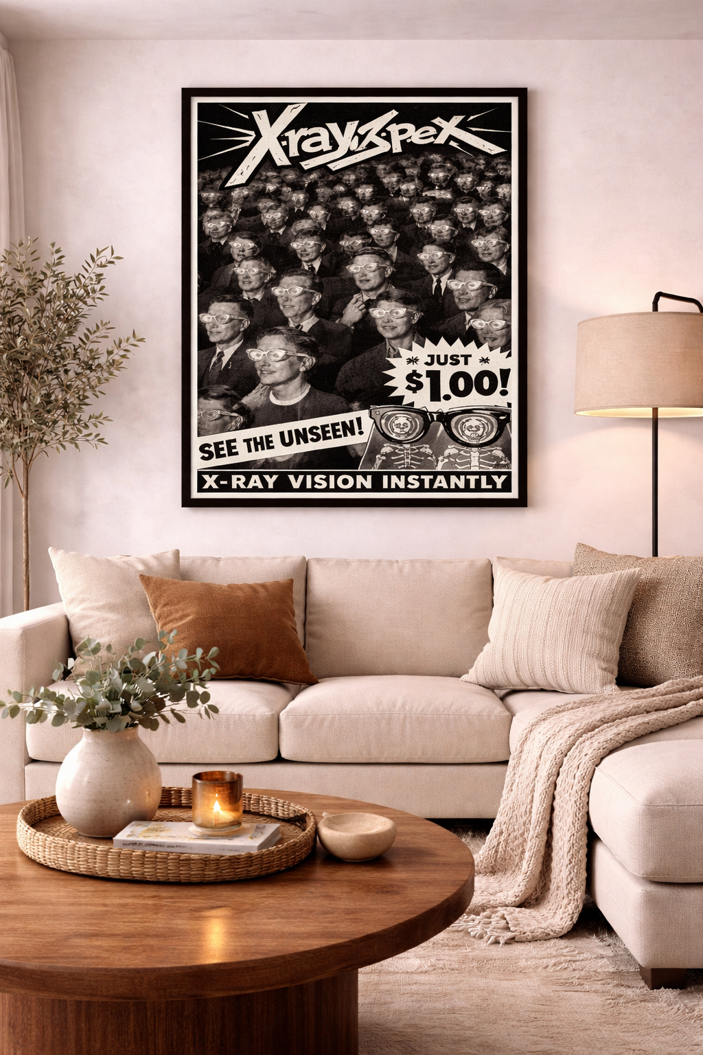 Vintage X-Ray Glasses Poster – Classic 60s Gag Gift Advert Wall Art Vintage X-Ray Glasses Poster – Classic 60s Gag Gift Advert Wall Art