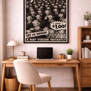 Vintage X-Ray Glasses Poster – Classic 60s Gag Gift Advert Wall Art