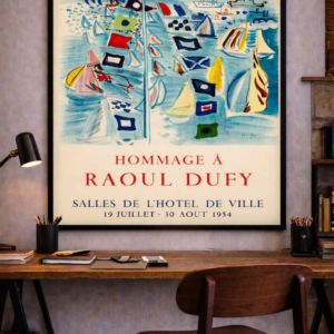 1954 French exhibition poster featuring modern art design and elegant typography