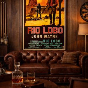 Rio Lobo Vintage Poster – 1970s Western Movie Italian Release