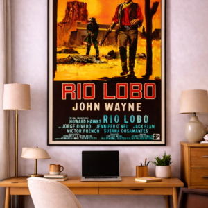 Rio Lobo Vintage Poster – 1970s Western Movie Italian Release