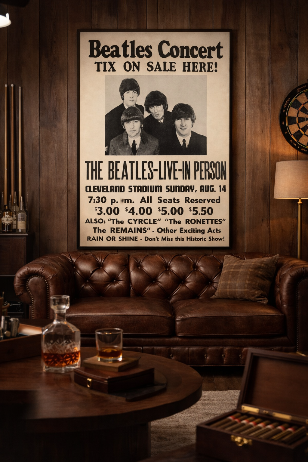 The Beatles 1966 Final Tour Concert Poster The Beatles 1966 Final Tour Concert Poster