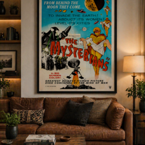 The Mysterians Vintage Poster – 1950s Alien Sci-Fi Movie Print