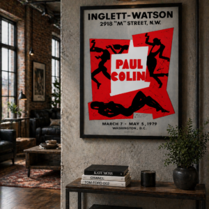 Paul Colin 1979 Exhibition Poster – Vintage French Gallery Print