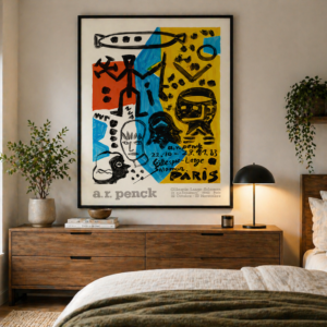 A.R. Penck 1983 German Exhibition Poster