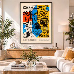 A.R. Penck 1983 German Exhibition Poster