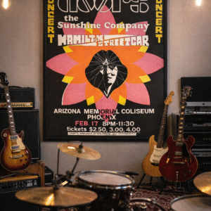 The Doors 1968 Concert Poster – Vintage Psychedelic Rock Music Print