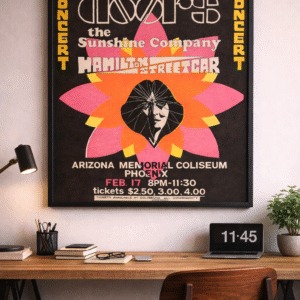 The Doors 1968 Concert Poster – Vintage Psychedelic Rock Music Print