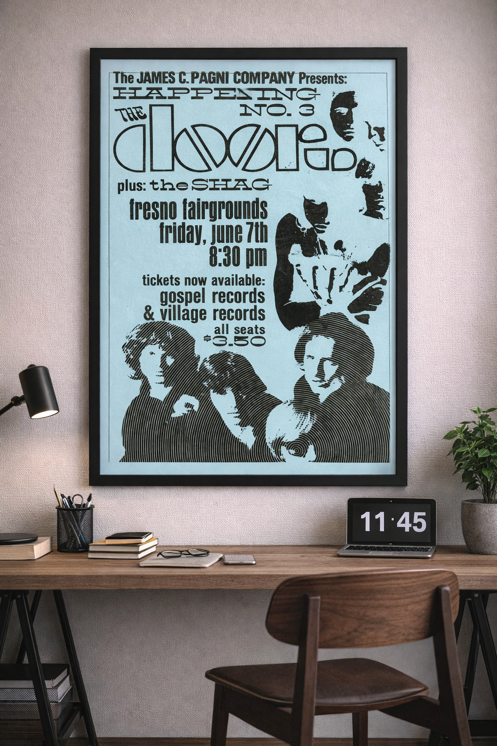 The Doors Vintage 1968 Poster – Classic Psychedelic Rock Concert Print The Doors Vintage 1968 Poster – Classic Psychedelic Rock Concert Print