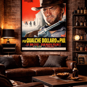 For a Few Dollars More Poster – 1967 Sergio Leone Western Film Print