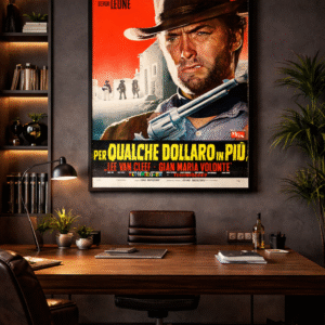 For a Few Dollars More Poster – 1967 Sergio Leone Western Film Print