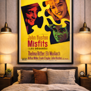 The Misfits French Poster 1961 – Classic Hollywood Film Art Print