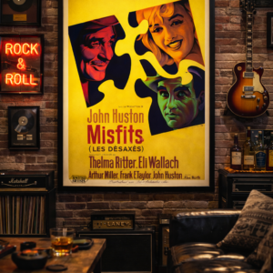 The Misfits French Poster 1961 – Classic Hollywood Film Art Print