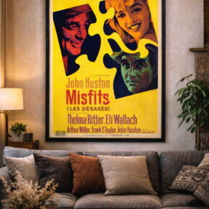 The Misfits French Poster 1961 – Classic Hollywood Film Art Print