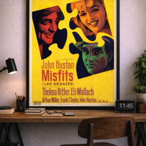 The Misfits French Poster 1961 – Classic Hollywood Film Art Print