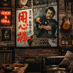 Yojimbo Poster 1961 – Akira Kurosawa Classic Samurai Cinema Print