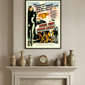 Devil Girl from Mars Vintage Poster – 1950s Alien Sci-Fi Print