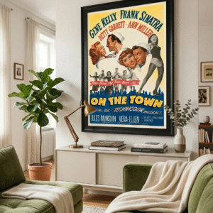 On the Town 1949 Vintage Musical Poster – Classic Dance Film Golden Age Hollywood Print