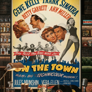 On the Town 1949 Vintage Musical Poster – Classic Dance Film Golden Age Hollywood Print