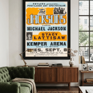 The Jacksons 1981 Concert Poster – Vintage Pop Soul Music Tour Print