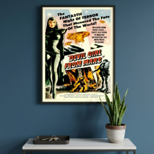 Devil Girl from Mars Vintage Poster – 1950s Alien Sci-Fi Print