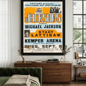 The Jacksons 1981 Concert Poster – Vintage Pop Soul Music Tour Print