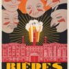 Vintage Beer Poster – 1920s French Art Deco Bar Wall Art