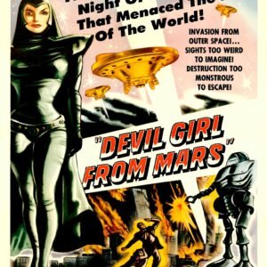 Devil Girl from Mars Vintage Poster – 1950s Alien Sci-Fi Print
