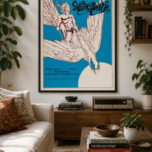Aerosmith Vintage Poster – 1970s Classic Rock Artwork